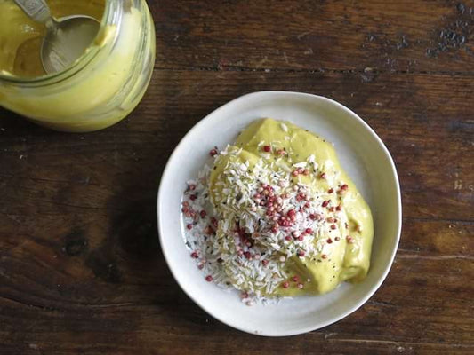 Kitchen Table: Mango and Coconut Yoghurt with Mixed Berry Qnola