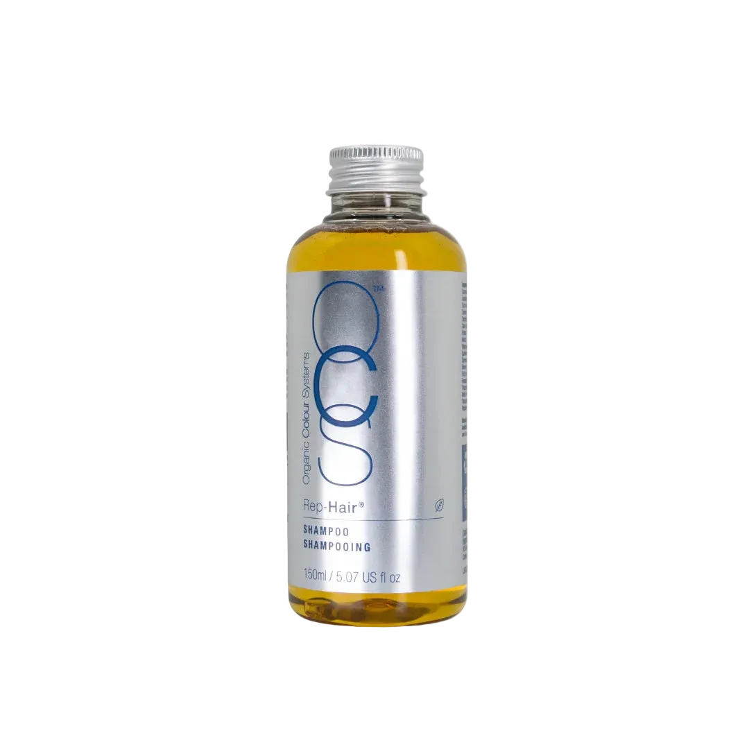 Bottle of organic cleanchemy Pro-Hair shampoo on a white background