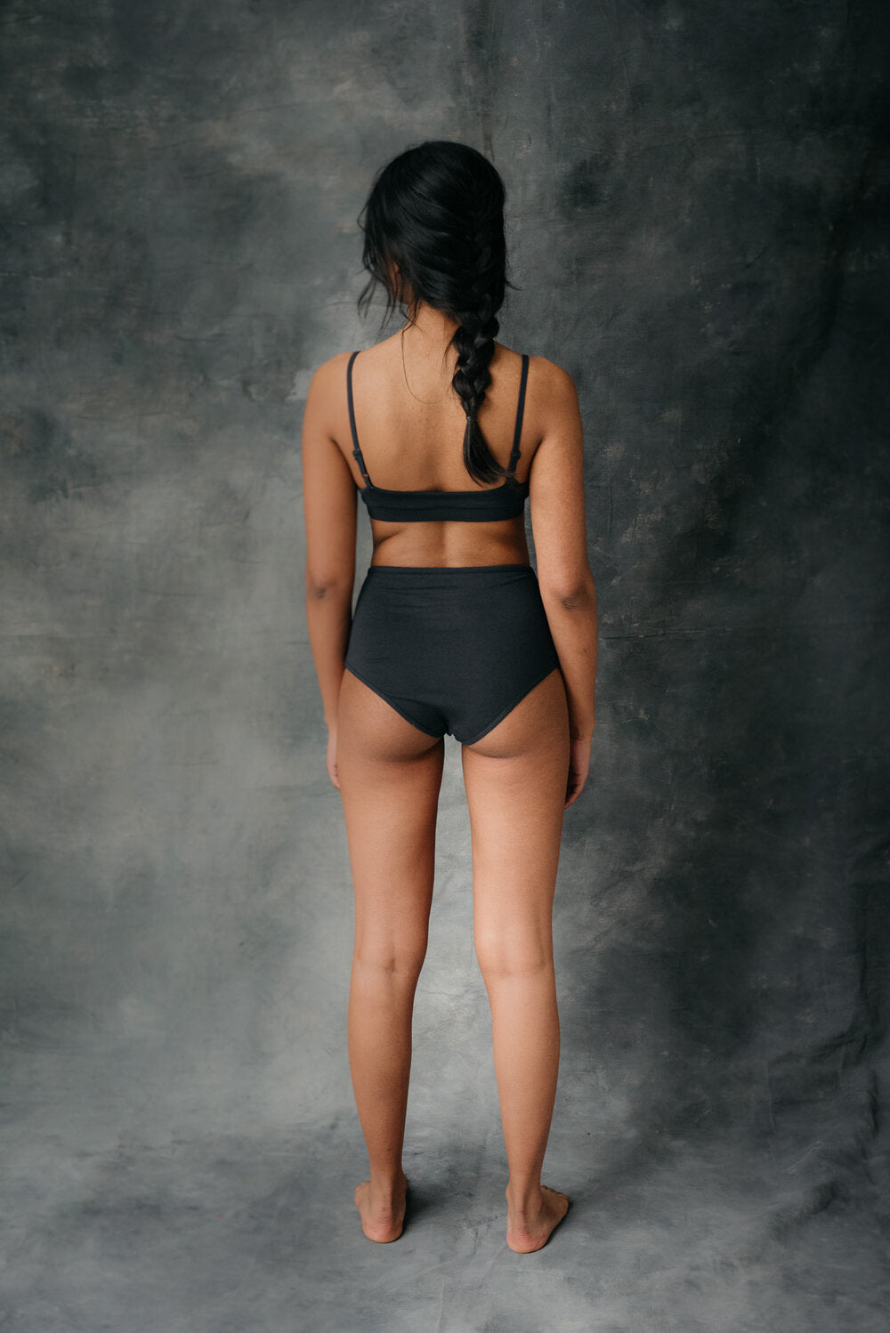 High Waist Knickers - Charcoal
