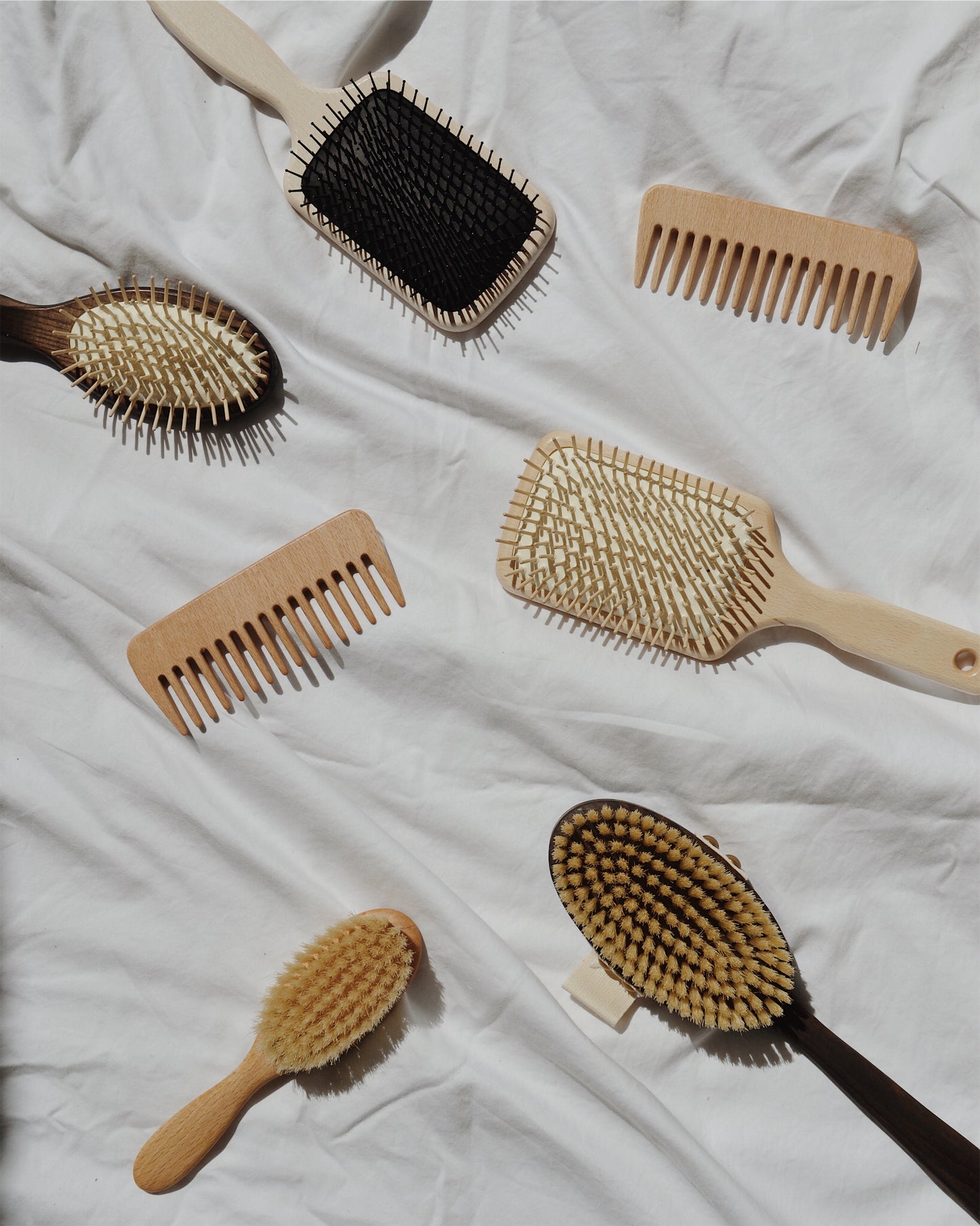 Wooden Paddle Brush