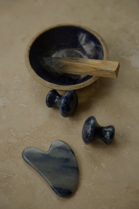 Palo santo gua sha and facial mushrooms Glasshouse facials