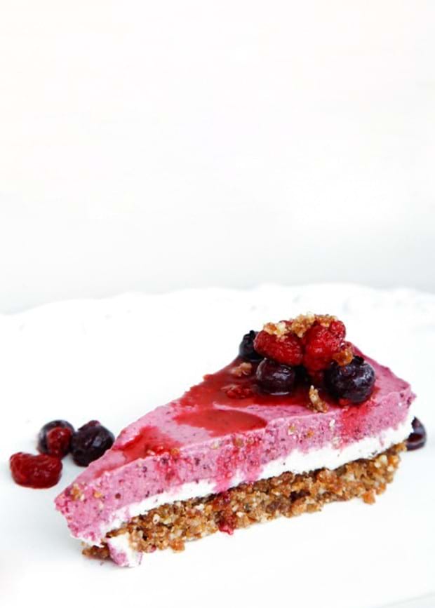 Kitchen table: Vegan berry 'cheesecake'