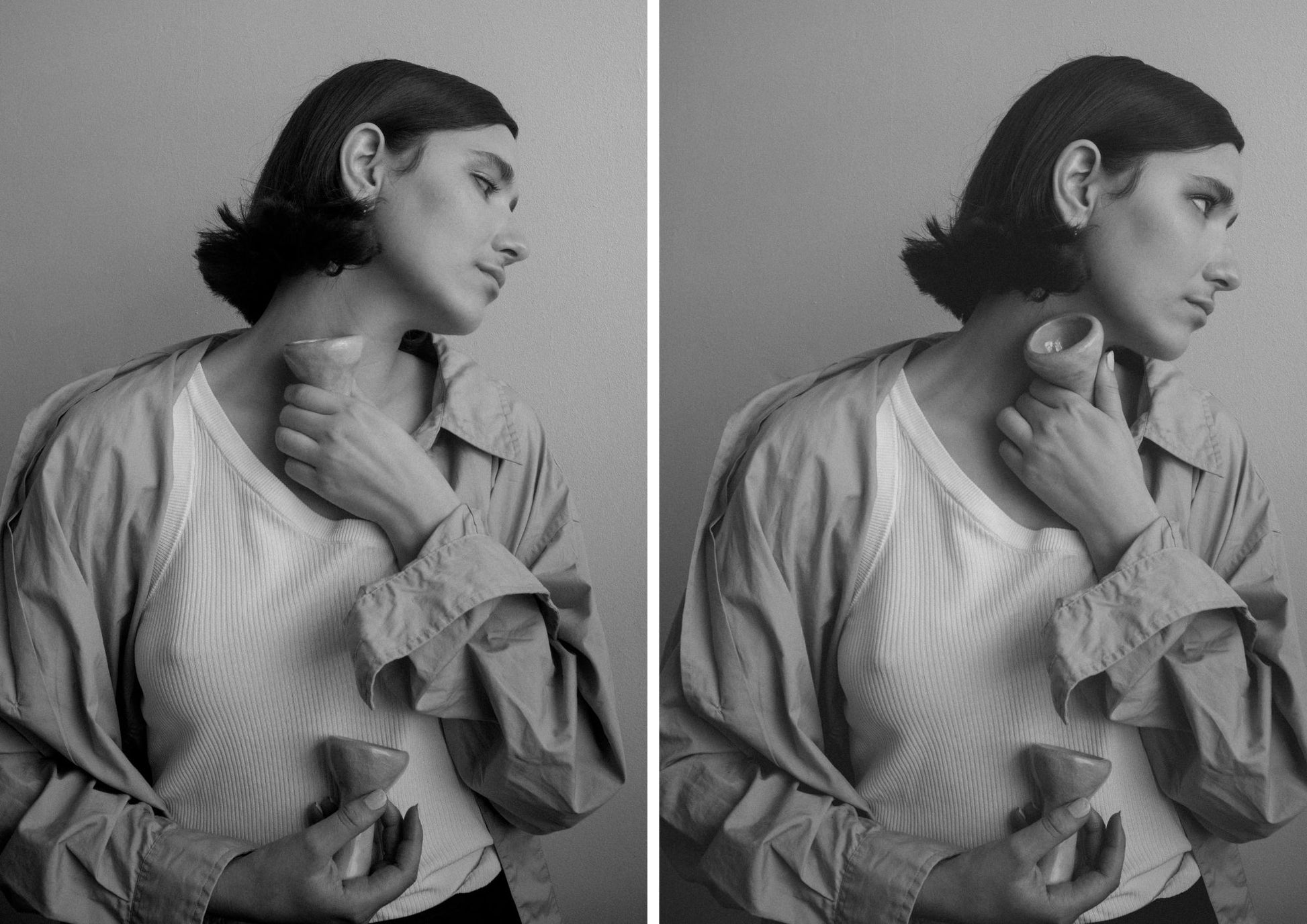 Glasshouse Salon Editorial Bob hair Cut with flicks androgynous