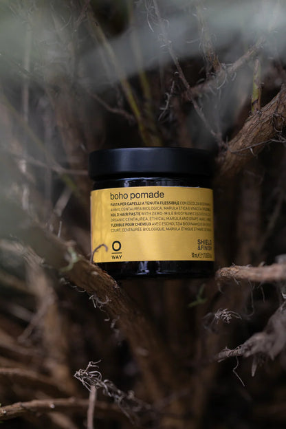 JBOHO POMADE Organic Way 50ml gold label on a natural background