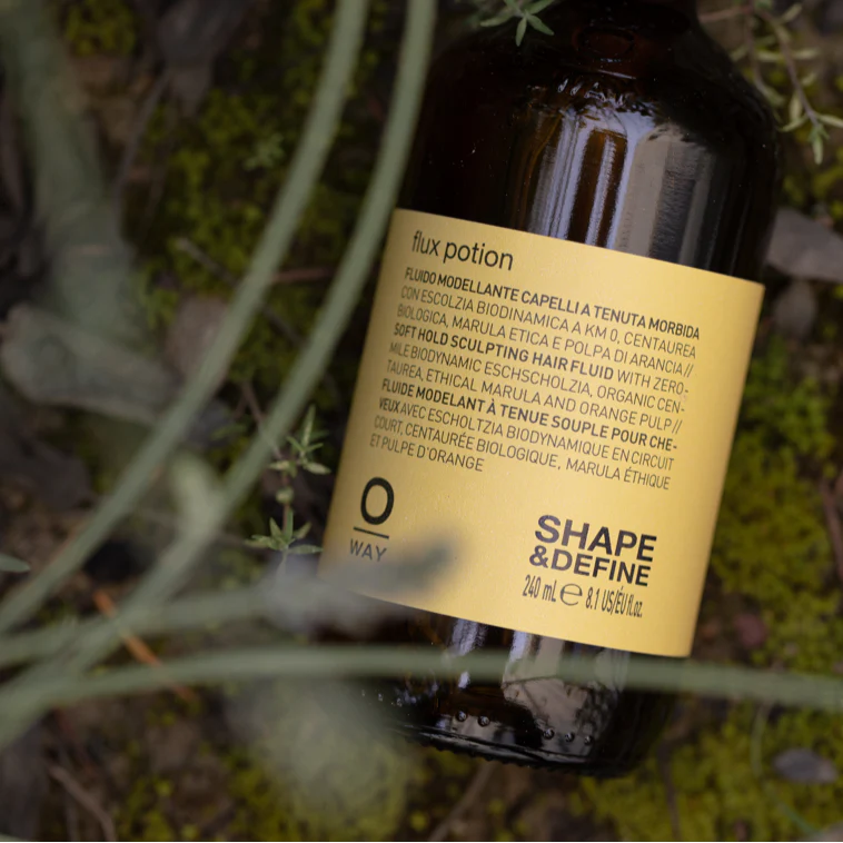 Oway Flux Potion 240ml in sustainable amber glass bottle