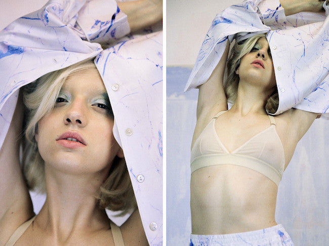 Blonde organic Colour model Glasshouse Journal