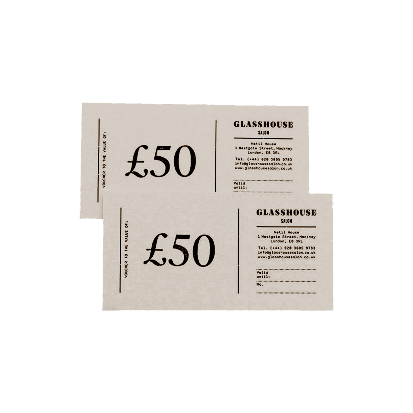 Glasshouse Salon Gift Voucher