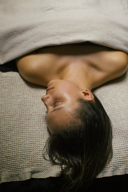 Holistic Facial Therapy Glasshouse Salon Internal TMJ on client with natural skin