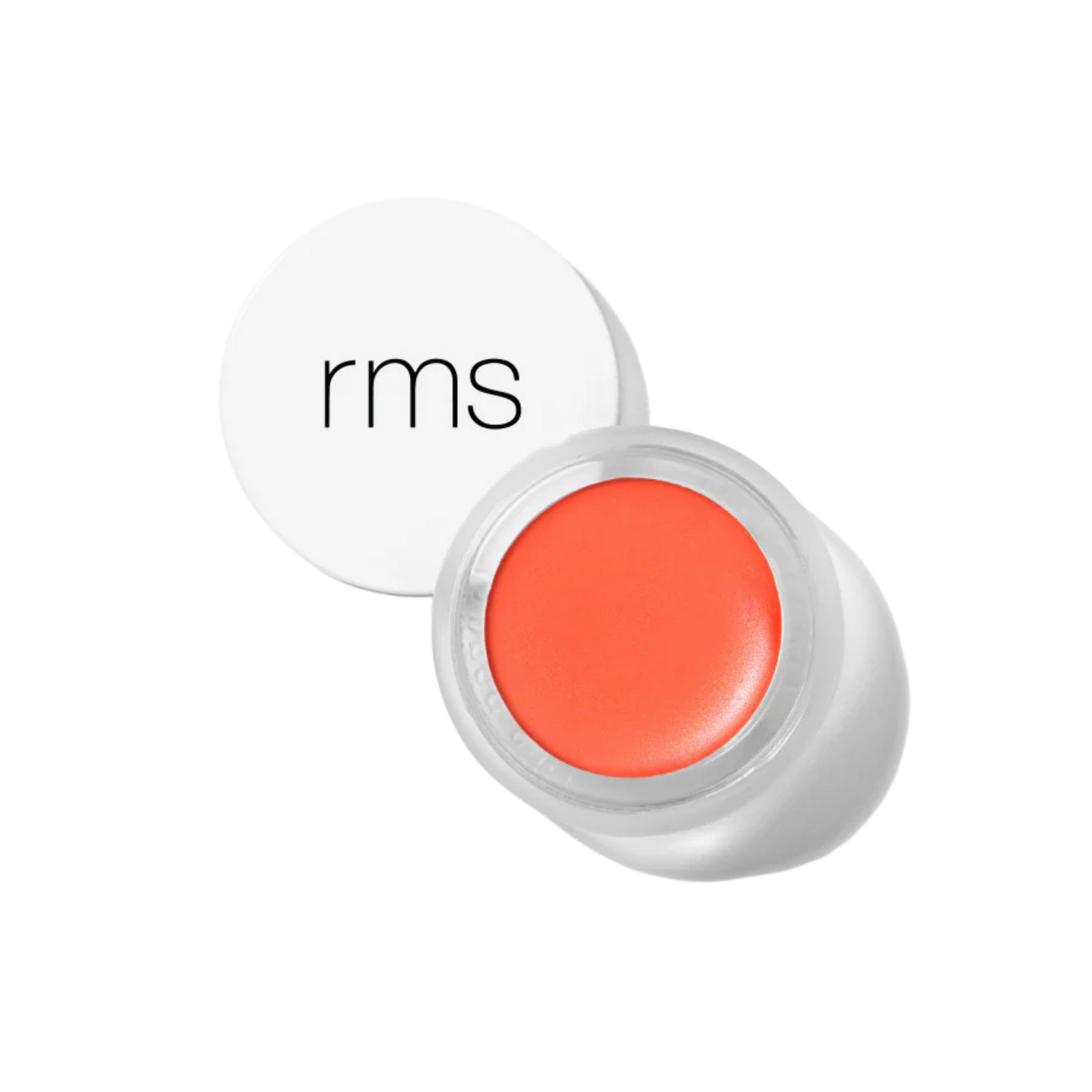 RMS Beauty Lip2Cheek cream tint pot in Smile bright coral pink shade