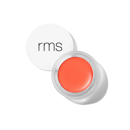RMS Beauty Lip2Cheek cream tint pot in Smile bright coral pink shade