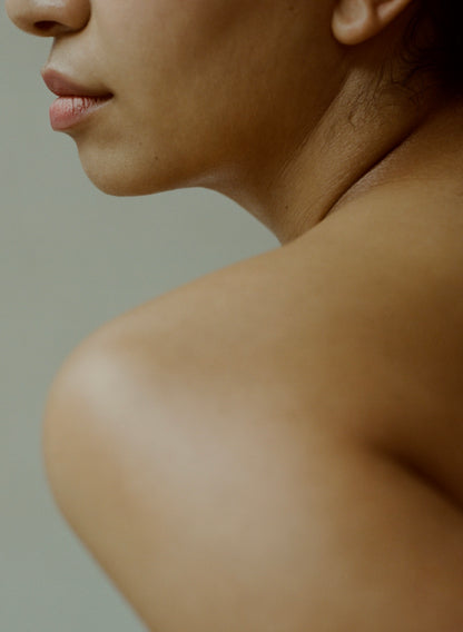 Beautiful Nourished post organic massage and facial treatment at Glasshouse Salon Therapy room 