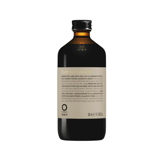 Bottle of Oway hair care product on a white background