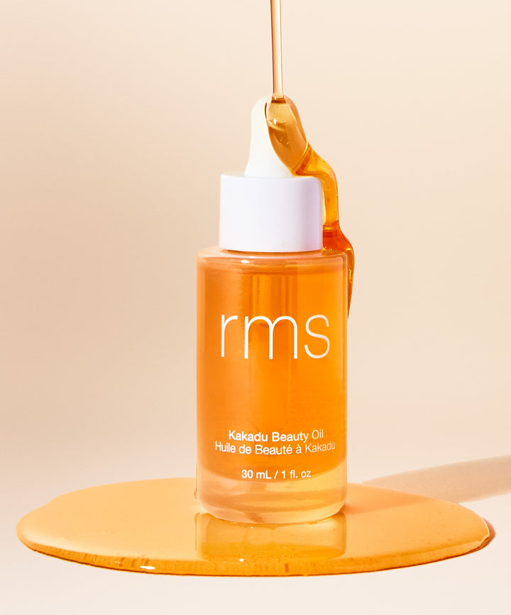 RMS Beauty Beauty Oil dropper dispensing cold-pressed botanical face oil