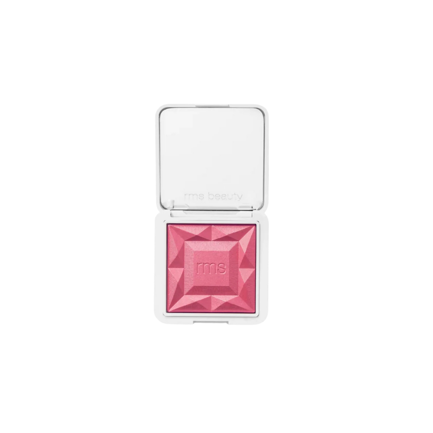 ReDimension Hydra Powder - Bermuda Rose diamond-shaped pink blush compact shown open against a solid white background.